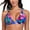Colorful Leaves, variant on Women’s V Neck Triangle Bikini Top Crisscross Back Swimsuit Tops Padded Push Up Bathing Suit