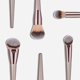 thumbnail image 2 of Juego de brochas de maquillaje profesional de 4 piezas, brocha para base líquida sintética de primera calidad, polvo para mezclar, brochas de maquillaje Kabuki cónicas, aplicador de cosméticos, 2 of 4