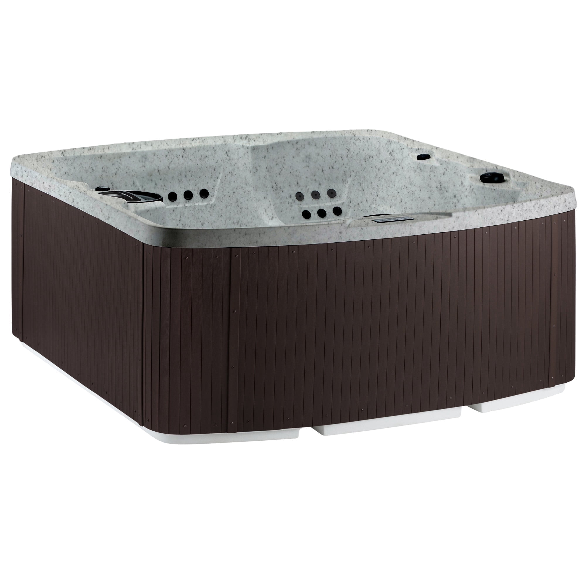 Lifesmart Leganza Pillow Bundle - 6 Person, 230V, Hot Tub Spa w/90 Jets, locking Tub Cover, Sea Salt/Espresso with Spa Pillows included!