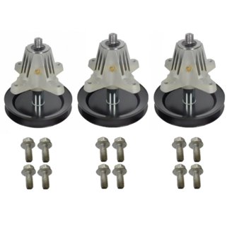 Lawn Mower Blade Spindle Kit For Toro LX500, GT2100, GT2200 - Includes Spindle, Bolts & Blades (DECKIT17)