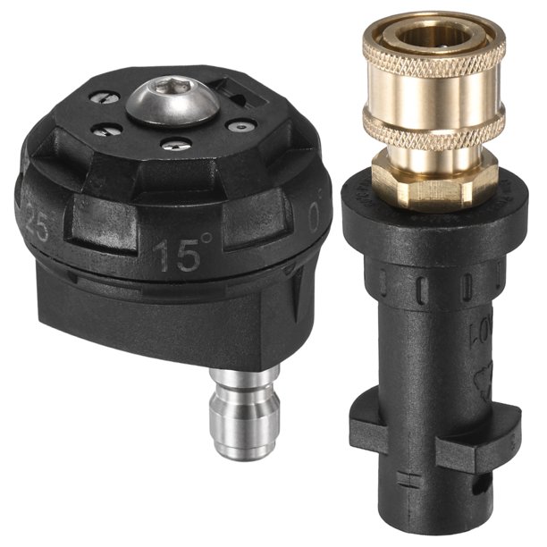 Uxcell 1-Pack 6-en-1 Boquillas de Hidrolavadora, Ajustables a Múltiples Grados, Boquillas de Lavadora a Presión con Adaptador de Conexión, 3600PSI, 3.5GPM