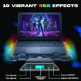 thumbnail image 2 of KLIM V8 Gaming Laptop Cooling Pad with 8 Fans + Gaming Laptop Cooler + Stable RGB Laptop Stand with Fan + Compatible up to 17" + 2 USB Ports + Phone Holder + 5 Year Warranty, 2 of 7