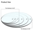 thumbnail image 2 of 60 Inch Round Glass Dining Table Top,Circle Tempered Glass Kitchen Table Top with 4-6 Rubber Anti-Slip Ring,0.35'' Clear Circular Dining Table Top, for Dining,Restaurant Table and Lazy Susan, 2 of 9