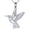 03-Opal Hummingbird, variant on Hummingbird Necklaces 925 Sterling Silver Abalone Shell Humming Bird Pendant Necklace Hummingbird Jewelry Gifts for Women Men Hummingbirds Lovers