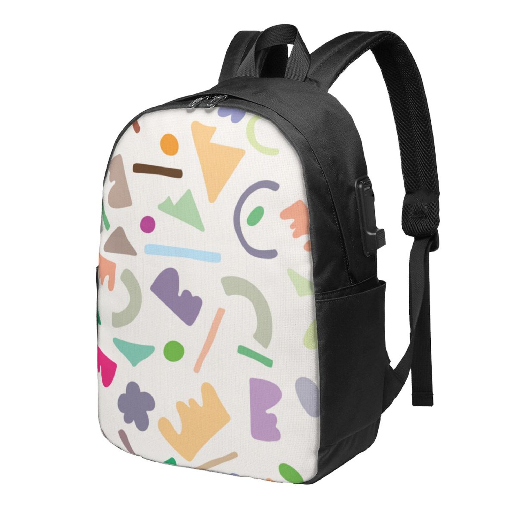 Grid Pattern Backpack YFYANG 17