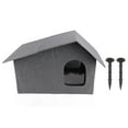 thumbnail image 2 of Maison pour Chat Extérieure, Intérieur Spacieux Imperméable et Résistant aux Intempéries, Abri Pliable pour Toutes les Saisons, 25.2 X 16.93 X 15.35 Po, 2 of 7