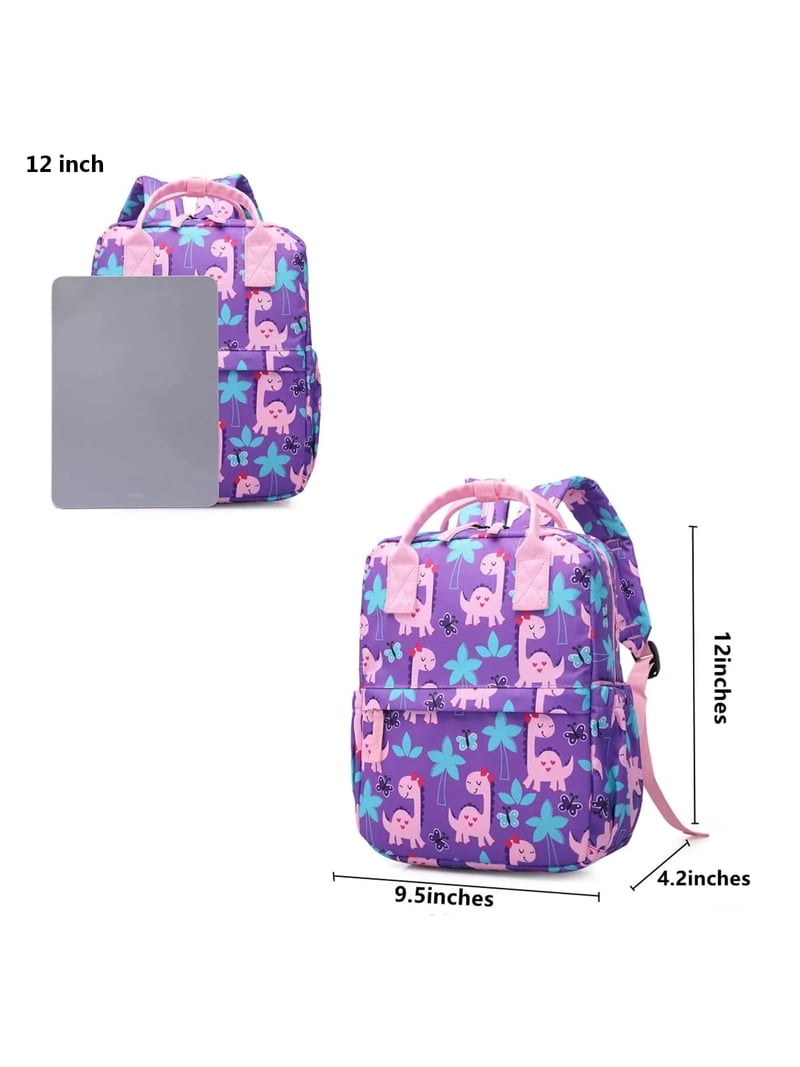 Cute Dinosaur Toddler Backpack For Boys & Girls | Preschool & Daycare Bag With Chest Clip & Whistle
