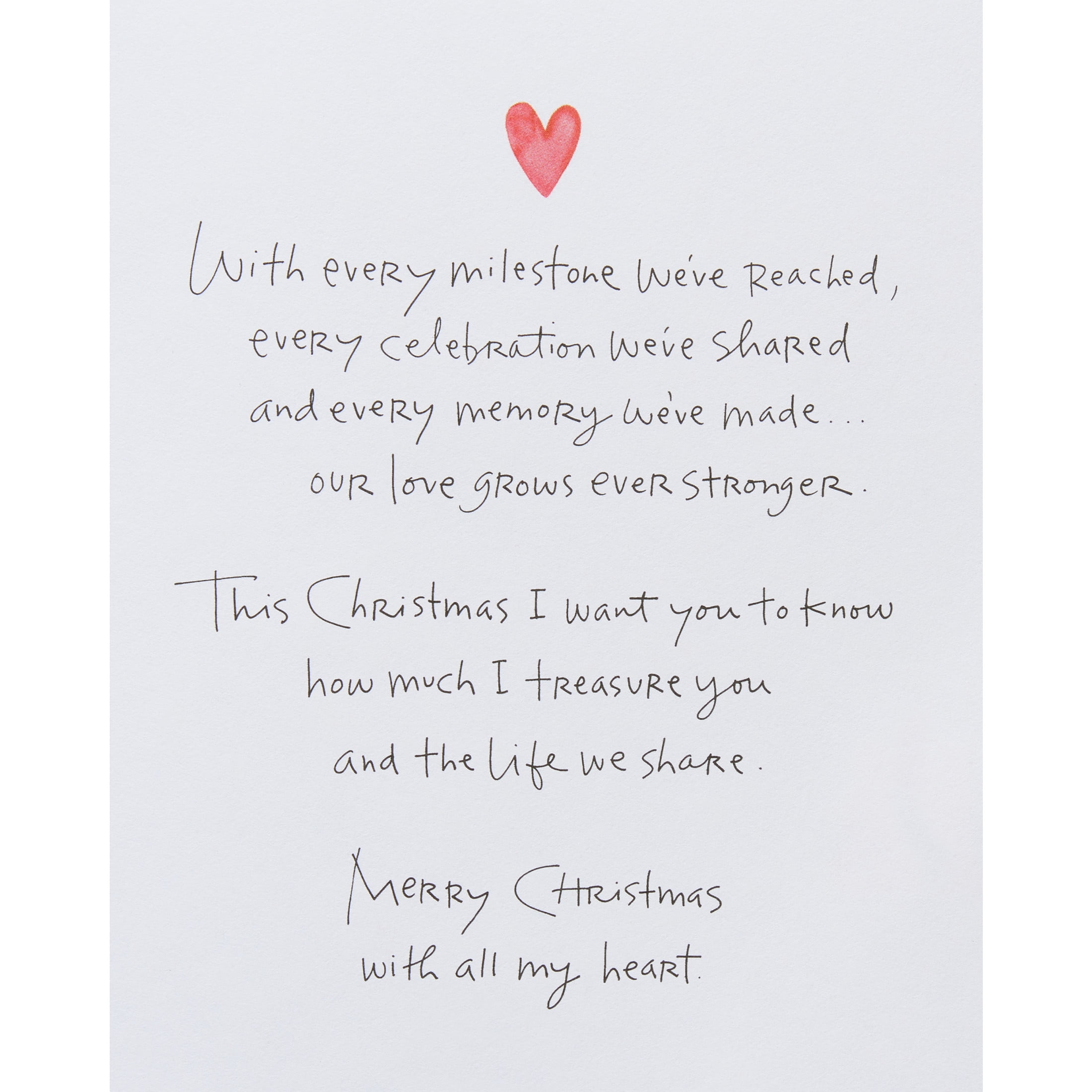 American Greetings Christmas Card for Husband (Christmas Trees)