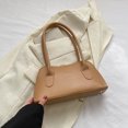 thumbnail image 3 of Bolsos de mano de color sólido para mujer, bolsos sencillos de piel sintética para axilas femeninas (caqui) Ehuebsd Para Estrenar, 3 of 9
