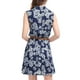 thumbnail image 5 of Vestido Sin Mangas Allegra K Día de San Patricio Con Cinturón Estampado Azul oscuro Floral M, 5 of 7
