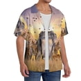 thumbnail image 2 of Lukts Wildlife Protection for Men's Hawaiian Shirt Beach Short Sleeved Button top-Large, 2 of 5