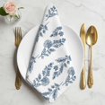 thumbnail image 2 of Blue Botanical Cloth Napkins, Pastoral Elegant Spring Floral Washable and Reusable Dinner Napkins Set of 8, Table Napkin for Kitchen Party Birthday Wedding Hotel Housewarming 20"x20", 2 of 9
