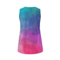 thumbnail image 6 of Outfmvch tank top for women Casual Tie Dye Printing Tank Sleeveless Vest T Shirt womens tops crop tops Pink, 6 of 6