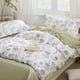 thumbnail image 2 of Tamaño Verde Floral Funda Nórdica, 3pcs Juego de Ropa de Cama de Algodón, Suave Transpirable, 2 of 6