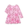 thumbnail image 2 of Minnie Mouse Toddler Girls Print Dress with Long Sleeves, Sizes 12M-5T, 2 of 6