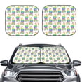 thumbnail image 2 of Fotbe Rainbow Llama Juego de 2 Piezas de Parasoles para Parabrisas | Bloqueador Solar para Auto | Accesorios Plegables para Protección Solar Interior-Large, 2 of 6