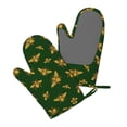 thumbnail image 5 of Cauagu Hohey Bee Print Oven Mitts 2 Piece Set,BBQ Gloves Grilling Gloves Kitchen Silicone Oven Gloves Heat Resistant Oven Mitts for Barbecue Cooking & Baking, 5 of 6