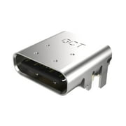 Pack of 3 USB4085-GF-A Conn USB 2.0 Type C RCP 16 POS 0.85mm Solder RA Thru-Hole 16 Terminal 1 Port, Cut Tape, RoHS