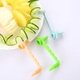 thumbnail image 3 of jesticaly Practical Spiral Slicer Flower Maker Potato Carrot Vegetable Cutter Kitchen Tool green 1Set, 3 of 6