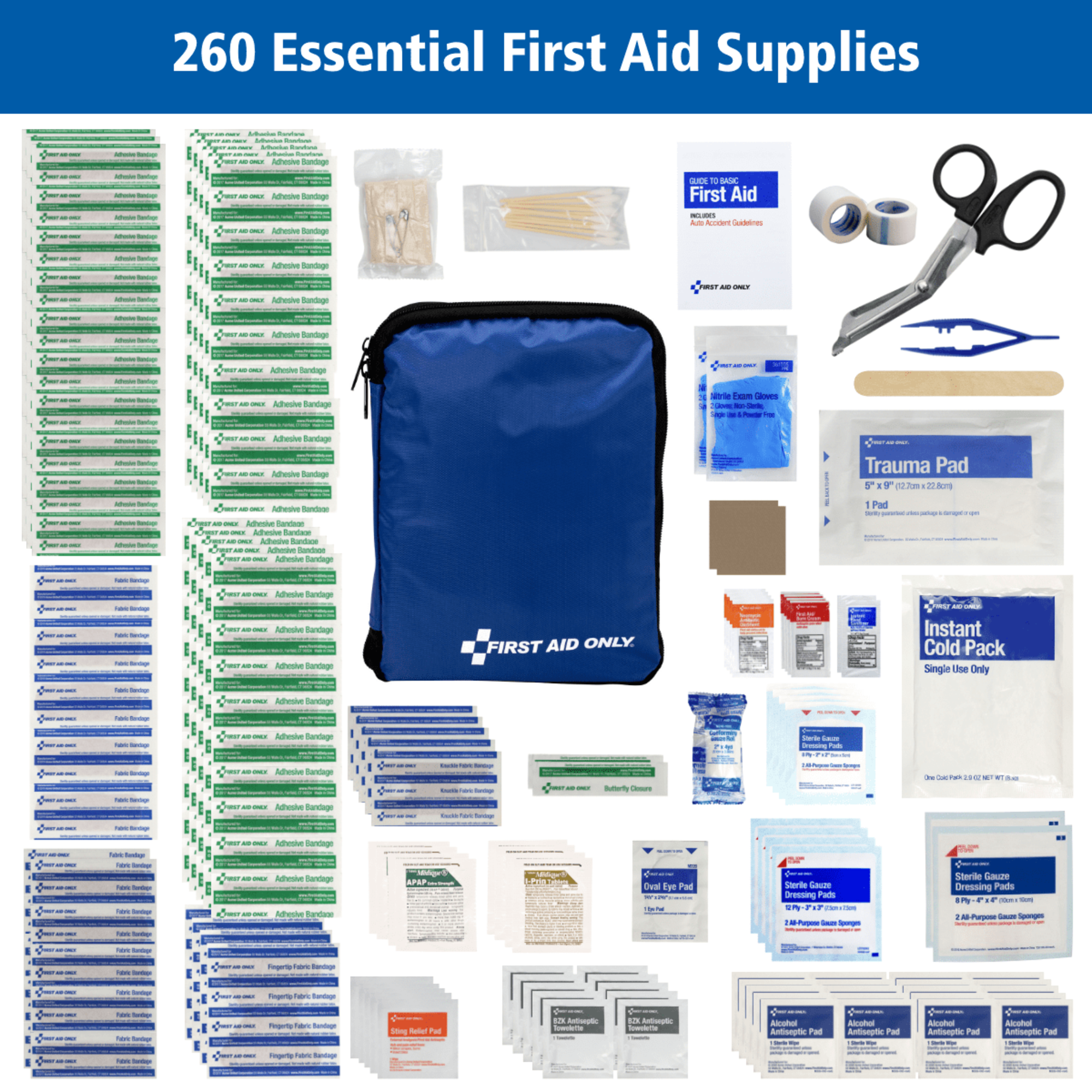 First Aid Only All-Purpose Emergency Kit, 260 Pieces photo 4