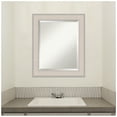 thumbnail image 6 of Amanti Art Cottage White Silver Beveled Wood Bathroom Wall Mirror, 6 of 10