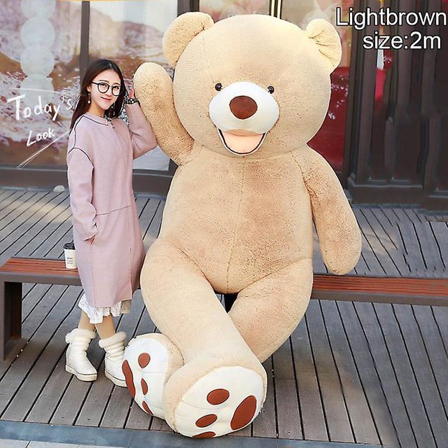 A1mTeddy Bear Big Stuffed Toy Cover Piel enorme Diy Dolls Felpa Suave Regalo para Navidad