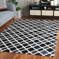 thumbnail image 2 of SAFAVIEH Studio Leather Tokora Geometric Area Rug, Black/Ivory, 5' x 8', 2 of 11