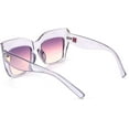 thumbnail image 5 of FEISEDY Retro Overesized Cat Eye Sunglasses Women Men Square Cateye UV400 Sunglasses B2629, 5 of 16