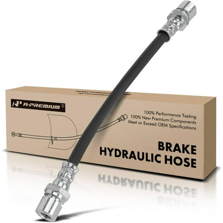 A-Premium Rear Brake Hydraulic Hose Compatible with Chevy, Cadillac, Pontiac, Saab and Saturn Models - Chevy, Catera, LeMans, 9-5, L100, L200, L300, LS, LS1, LS2, LW1, LW2, LW200, LW300