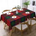thumbnail image 2 of Rectangle Table Cloth, Lindsay Tartan red Green Plaid Resistant Washable Tablecloth Decorative Table Cover for Dining, Indoor and Outdoor, 2 of 6