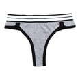 thumbnail image 2 of 5 Pack Womens Thongs Underwear Cotton Breathable Low Rise Hipster Panties Plus Size M-3XL, 2 of 6