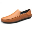 thumbnail image 3 of Men's Casual Loafers Slip On Leather Shoes Lightweight Driving Shoes Male Moccasins Classic Penny Loafer Flats Boat Shoes, 3 of 10