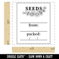thumbnail image 2 of Decorative Seed Packet for Flowers Vegetables Fruit Fill-in Self-Inking Rubber Stamp Ink Stamper - Black Ink - Small 1 Inch, 2 of 7