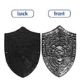 thumbnail image 3 of Toy Shield 2Pcs for Kids Dark Grey Plastic Lion Guard Shape Medieval Knight Costume Role Playing Accessory, 3 of 9