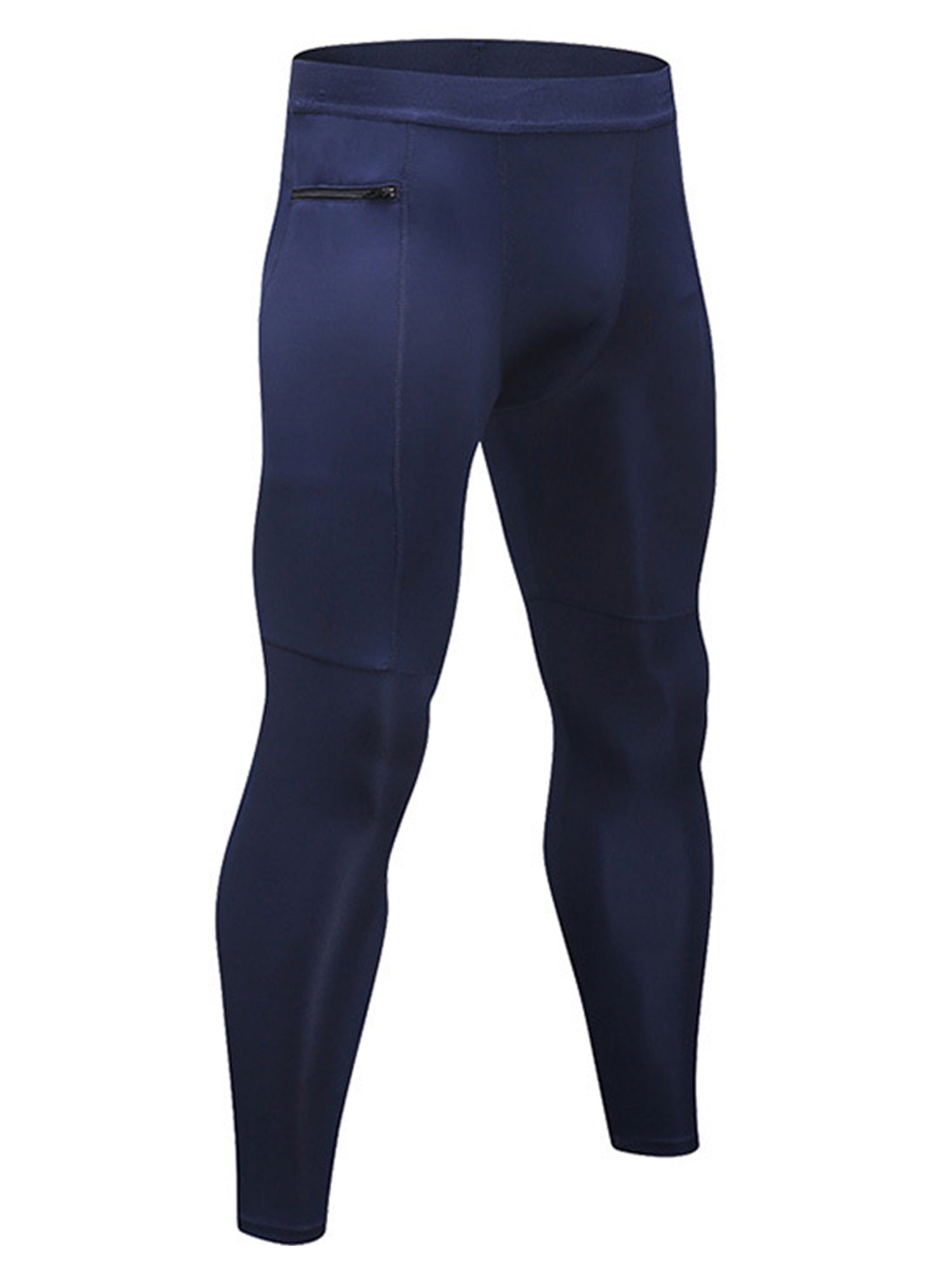 Mens high waisted compression leggings Puma LIGA BASELAYER LONG TIGHT blue