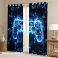 thumbnail image 2 of Manfei Game Black Out Curtains,Gamepad Controller Curtains Pack of 2 (42x63 Each),Blue Black Bedroom Curtains For Boy,Microfiber Room Decor, 2 of 6