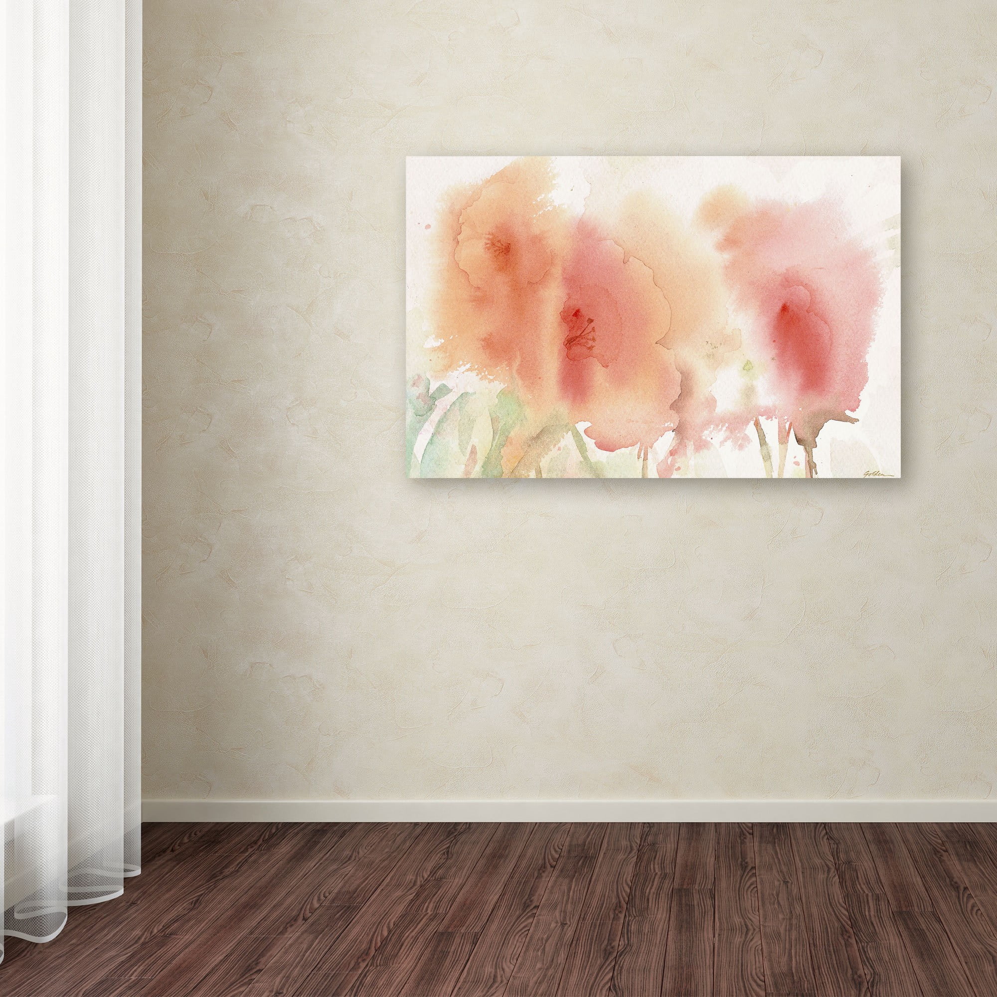 Trademark Fine Art "Coral Composition" Canvas Art by Sheila Golden