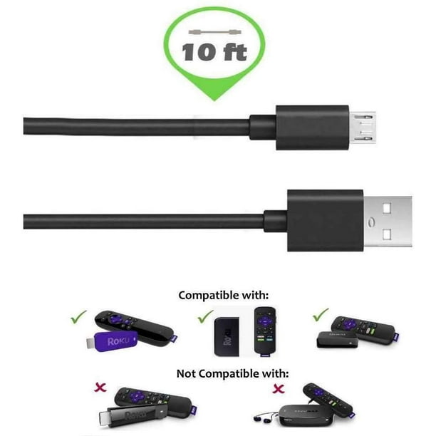 10 feet to USB Cable Google Chromecast HDMI -