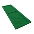 thumbnail image 6 of Ekena Millwork 15"W x 31"H True Fit PVC Two Panel Chevron Modern Style Fixed Mount Shutters, Viridian Green (Per Pair - Hardware Not Included), 6 of 9