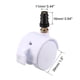 thumbnail image 2 of Ruedas giratorias Uxcell de 1.5 pulgadas con cuello de agarre, ruedas de muebles blancas con freno, 4 piezas, 2 of 4