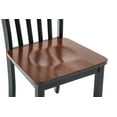 thumbnail image 6 of Boraam Bloomington High Back Wood Dining Chairs, Set of 2, Black/Cherry Finish, 6 of 9