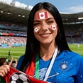 thumbnail image 3 of YWIYIUD 10PC 2.24x2.36 Inch Portable PatrioticFlags Face Stickers Durable World Flag Face and Body Stickers Multicultural Travel Luggage Aviation Stickers for Football Competition Sports Event, 3 of 7