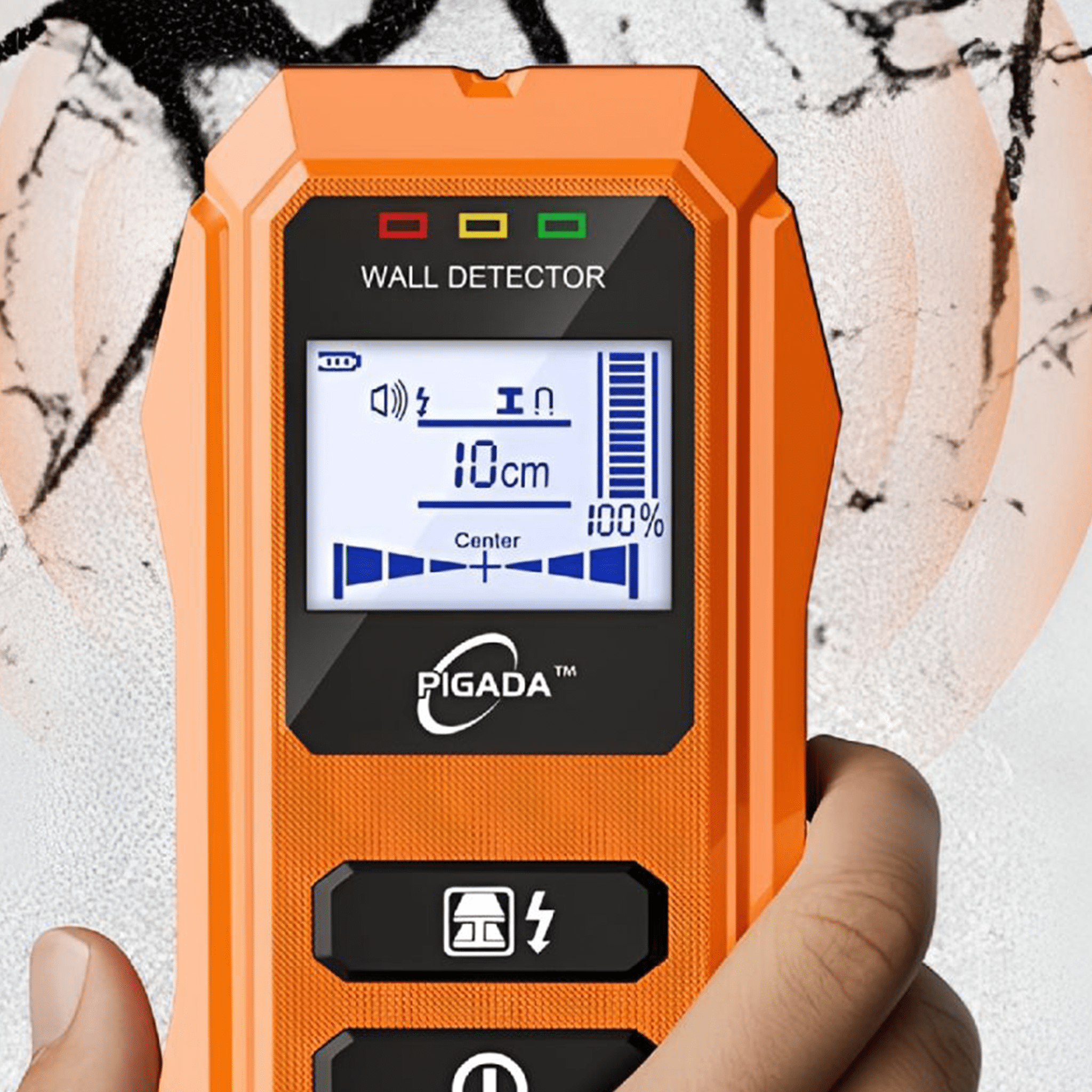 GJX 2026 New Stud Finder Wall Scanner - 5 in 1 Stud Finder Tool with Pro Smart Sensor Chip and Hd Lcd Display,Stud Detector Beam Finders for the Center Wood Studs Ac Wire Drywall Detection Pipe