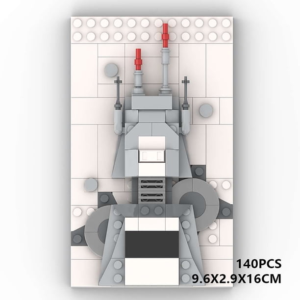 Small Scene MOC Building Blocks Planet Series Postcard Space War Trilogy Creative Model Ornaments, A Nostalgic Piece for Reminiscing