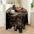 thumbnail image 4 of AuroraX Outdoor Rectangular Tablecloth Picnic Party Table Cloth Lace Mesh Fabric Black 55x55in Table Cover, 4 of 6
