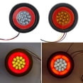 thumbnail image 3 of Luz de freno Led para coche, lámpara antiniebla redonda Retro de 12-24v, luz trasera de 32led para remolque Rv, 3 of 5