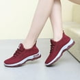 thumbnail image 2 of Yindaity Mesh Women Shoes Sneakers Womens Running Shoes Walking Tennis Gym Fashion Sneakers Athletic Casual Comfortable Breathable Jogging Shoe Women'S Running Shoes Red,7, 2 of 9