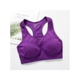 thumbnail image 2 of Women Girls Padded Seamless Bra Vest Tops Rimless Bras Plus Size Shockproof Bra Underwear, 2 of 5