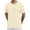 #0416A2 Beige, variant on CYiJun Men's Cotton T Shirt - Soft Stretch Short Sleeve Crew Neck Super Soft Tee (Available in Big & Tall)