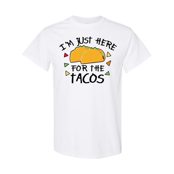 Inktastic I'm Just Here for the Tacos Cinco De Mayo T-Shirt